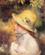 Pierre Renoir, Young Girl in a Straw Hat